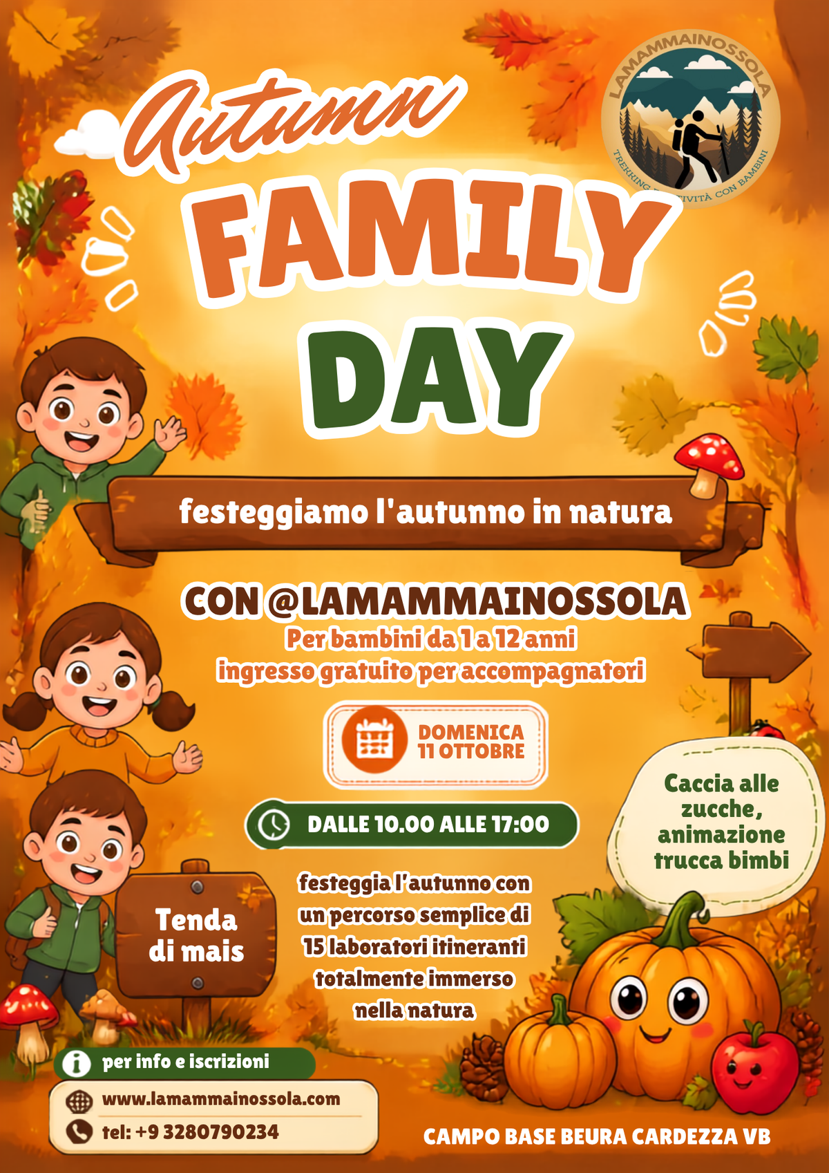 🍂 AUTUMN FAMILY DAY Autunno in famiglia nel bosco