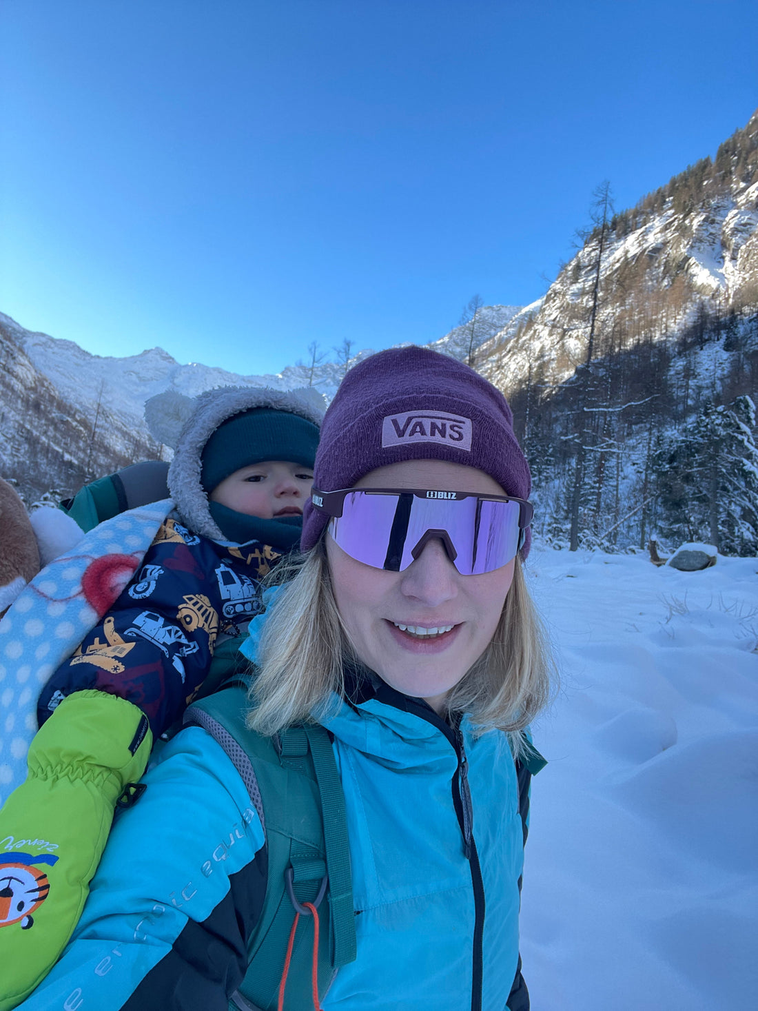 Da Isella al Lago delle fate fino a Crocette sulla neve con un bimbo in zainetto