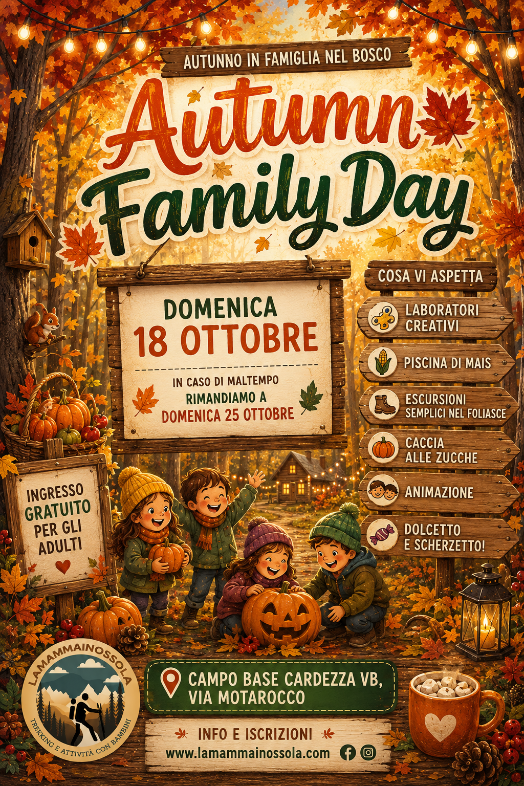 🍂 AUTUMN FAMILY DAY Autunno in famiglia nel bosco