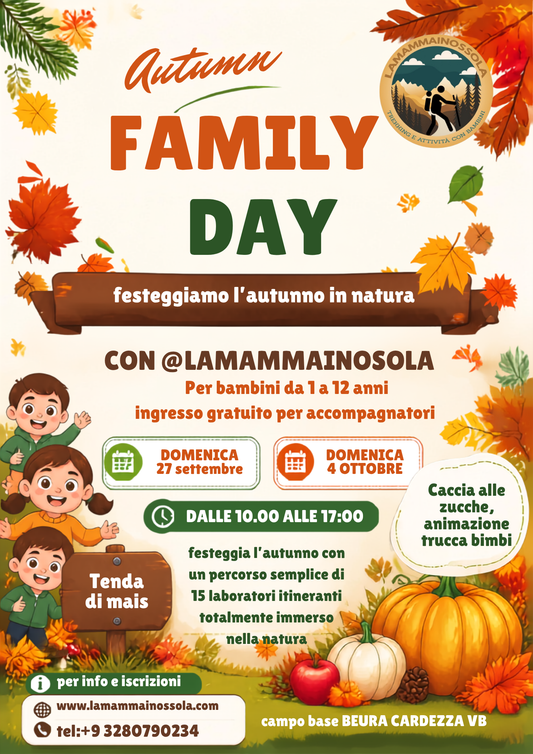 🍂 AUTUMN FAMILY DAY Autunno in famiglia nel bosco