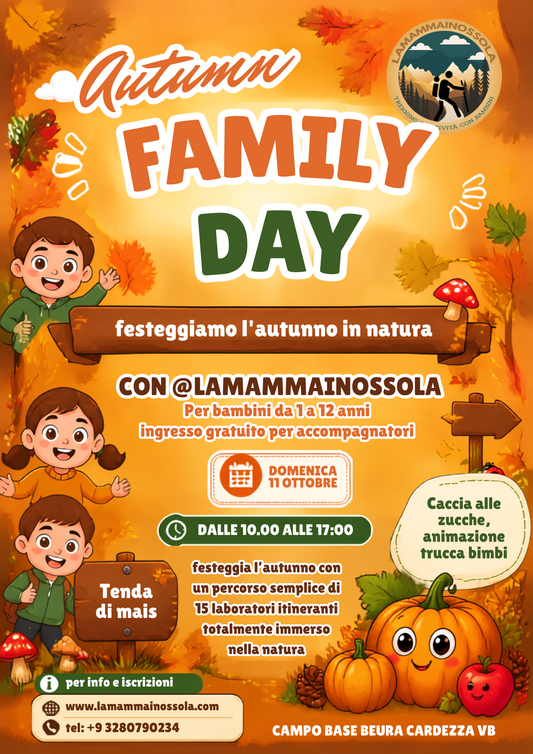 🍂 AUTUMN FAMILY DAY Autunno in famiglia nel bosco