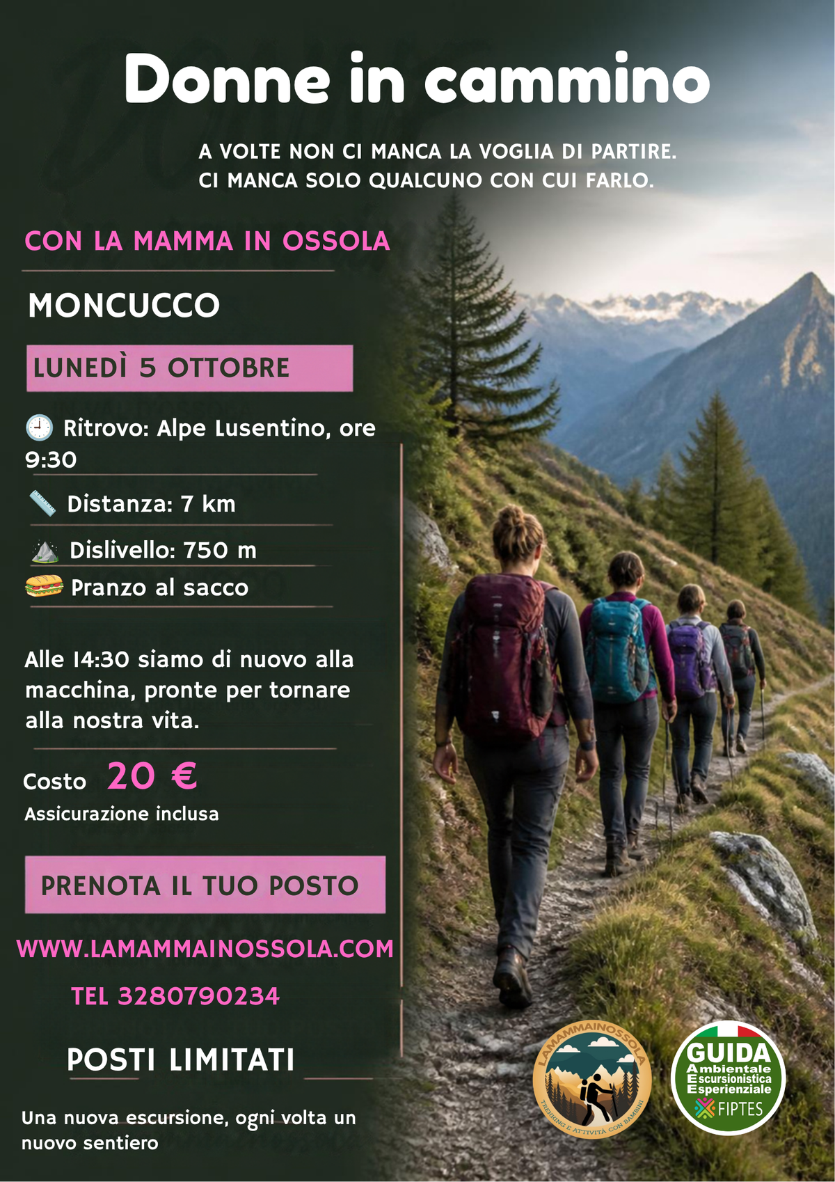 Donne in cammino | Escursione al Moncucco, 5 ottobre